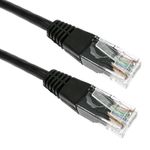 Cable de red ethernet Cat. 5e UTP de 0,25 m de color negro - RL04100 - 01