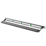 Patch panel 19" de 24 RJ45 Cat.6 FTP 0.5U Lanberg PPS6-0024-B - RD11300 - 02