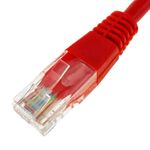 Cable de red ethernet Cat. 5e UTP de 0,25 m de color rojo - RL00100 - 06