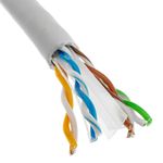 Bobina de cable de red ethernet Cat. 6 UTP de 305 m flexible de color gris - LM06400 - 03