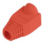 Cubierta de goma Lanberg para conector RJ45 de color rojo Pack de 100uds - RP15200 - 02