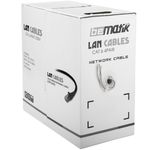 Bobina de cable de red ethernet Cat. 6 UTP de 100 m rígido de color gris - LM02100 - 02