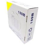 Bobina de cable de red ethernet Cat. 5e UTP CCA de 100 m rígido de color amarillo - LQ03100 - 01