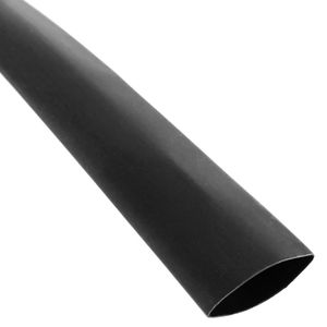 Tubo termoretráctil negro de 12,7mm en bobina de 3m