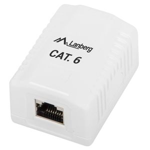 Roseta de superficie Lanberg con 1 x RJ45 Cat. 6 FTP