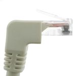 Cable de red de categoría 6 Cat.6 RJ45 acodado UTP 24AWG LAN de 25 cm - RJ09100 - 05