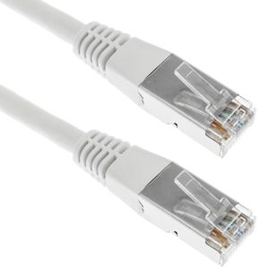 Cable de red ethernet Cat. 6 FTP de 1 m de color blanco