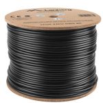 Bobina de cable de red ethernet Cat. 5e UTP de 305 m rígido de color negro fluke tested LCU5-21CU-0305-BK - LN14000 - 03