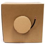 Bobina de cable de red ethernet Cat. 6 FTP de 100 m rígido de color negro para exterior - LM09100 - 01