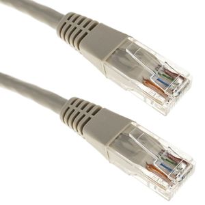 Cable de red ethernet Cat. 5e UTP de 10 m de color gris