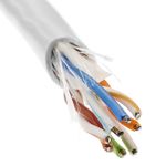 Bobina de cable de red ethernet Cat. 6 FTP CCA de 100 m rígido de color blanco - LQ05400 - 03
