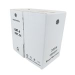 Bobina de cable de red ethernet Cat. 6 FTP de 305 m flexible de color gris - LM03400 - 02
