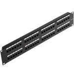 Patch panel de 48 RJ45 Cat.5e UTP 2U negro - RC03101 - 01