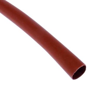 Tubo termoretráctil rojo de 6,4mm en bobina de 3m