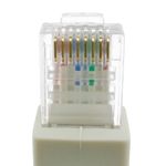 Cable de red de categoría 6 Cat.6 RJ45 acodado UTP 24AWG LAN de 5 m - RJ09600 - 02