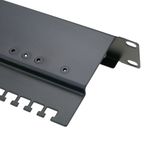 Patch panel de 24 RJ45 Cat.5e UTP 1U negro con organizador de cables para armario rack - RC04000 - 08