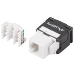 Conexión LSA hembra a hembra de Lanberg KSUA-2000 en color negro y blanco con RJ-45 Plano CAT.6A - RC16200 - 03