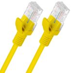 Lanberg cable de red ethernet UTP Cat. 5e 0,5m amarillo - RL13200 - 05