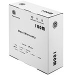 Bobina de cable de red ethernet Cat. 6 UTP CCA de 100 m rígido de color verde - LQ02300 - 02