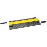 Pasacables de suelo para protección de cables eléctricos de 2 vías 98x44cm negro - BT01200 - 07