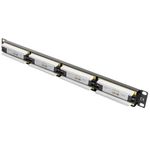 Patch panel 19" de 24 RJ45 CAT.6 UTP 1U Lanberg PPU6-1024-B - RD11900 - 03