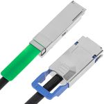 Cable QSFP+ SFF-8436 a CX4 SFF-8470 de 10 Gigabit de 2m - FZ02200 - 04