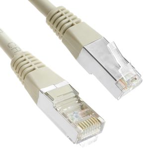 Cable de red ethernet Cat. 5e FTP de 1 m de color gris