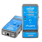 Comprobador de cables de red Lanberg NT-0403 para RJ45 RJ11 y USB - CT10200 - 01