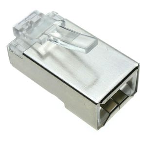 Conector FTP Cat.5e RJ45 macho para crimpar a cable 25-pack