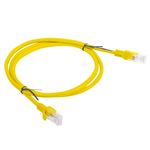 Cable de red ethernet Cat. 6 UTP de 1 m de color amarillo fluke tested PCU6-10CC-0100-Y - RJ13300 - 02