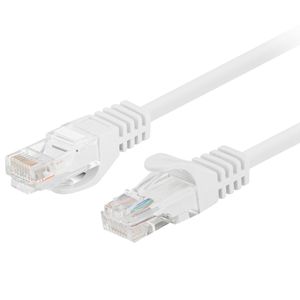 Cable de red ethernet Cat. 5e UTP de 0,25 m de color blanco PCU5-10CC-0025-W