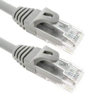 Cable de red ethernet Cat. 6a UTP de 0,25 m de color gris