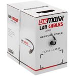 Bobina de cable de red ethernet Cat. 5e UTP CCA de 100 m rígido de color negro - LQ04100 - 03