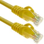 Cable de red ethernet Cat. 6a UTP de 5 m de color amarillo - LJ03700 - 01