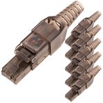 Conector UTP Cat.6 RJ45 macho crimpado automático pack 6 unidades - RC15000 - 01