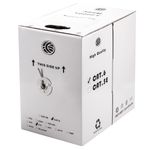 Bobina de cable de red LAN FTP categoría cat.6 23/1AWG CCA rígido gris 305m - LN05800 - 02