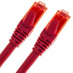 Cable de red ethernet Cat. 6a UTP de 0,25 m de color rojo ultra flexible - LJ10000 - 06