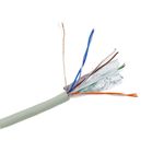 Bobina de cable de red ethernet Cat. 6 FTP de 305 m flexible de color gris - LM03400 - 04