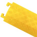 Pasacables de suelo para protección de cables eléctricos de 1 vía 100x13 cm amarillo rígido - BT03500 - 07