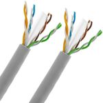 Bobina de cable de red ethernet Cat. 6 UTP de 305 m rígido de color gris - LM06200 - 04