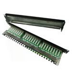 Patch panel de 24 RJ45 Cat.5e FTP 1U negro - RC04300 - 03