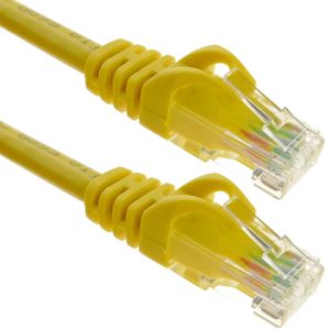 Cable de red ethernet LAN UTP RJ45 Cat.6a amarillo 3 metros