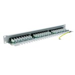 Patch panel de 24 RJ45 Cat.5e UTP 1U blanco con peine - WT03100 - 06