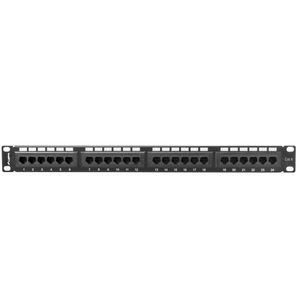Patch panel 19" de 24 RJ45 CAT.6 UTP 1U Lanberg PPU6-1024-B