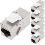 Acoplador Keystone RJ45 hembra a hembra Cat. 6a FTP pack de 6 unidades - RC14900 - 01