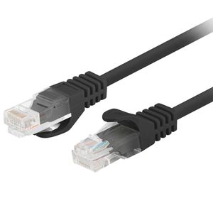 Cable de red ethernet Cat. 5e UTP de 7,5 m de color negro PCU5-10CC-0750-BK