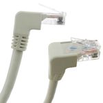 Cable de red de categoría 6 Cat.6 RJ45 acodado UTP 24AWG LAN de 25 cm - RJ09100 - 01
