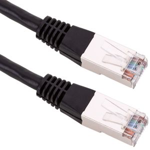 Cable de red ethernet Cat. 6 FTP de 1 m de color negro