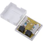 Caja de superficie de 2 RJ45 Cat.6 UTP - RI04200 - 04