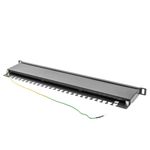 Patch panel 19" de 24 RJ45 Cat.6 UTP 0.5U Lanberg PPU6-0024-B - RD11100 - 04